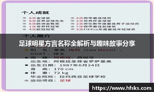 足球明星方言名称全解析与趣味故事分享